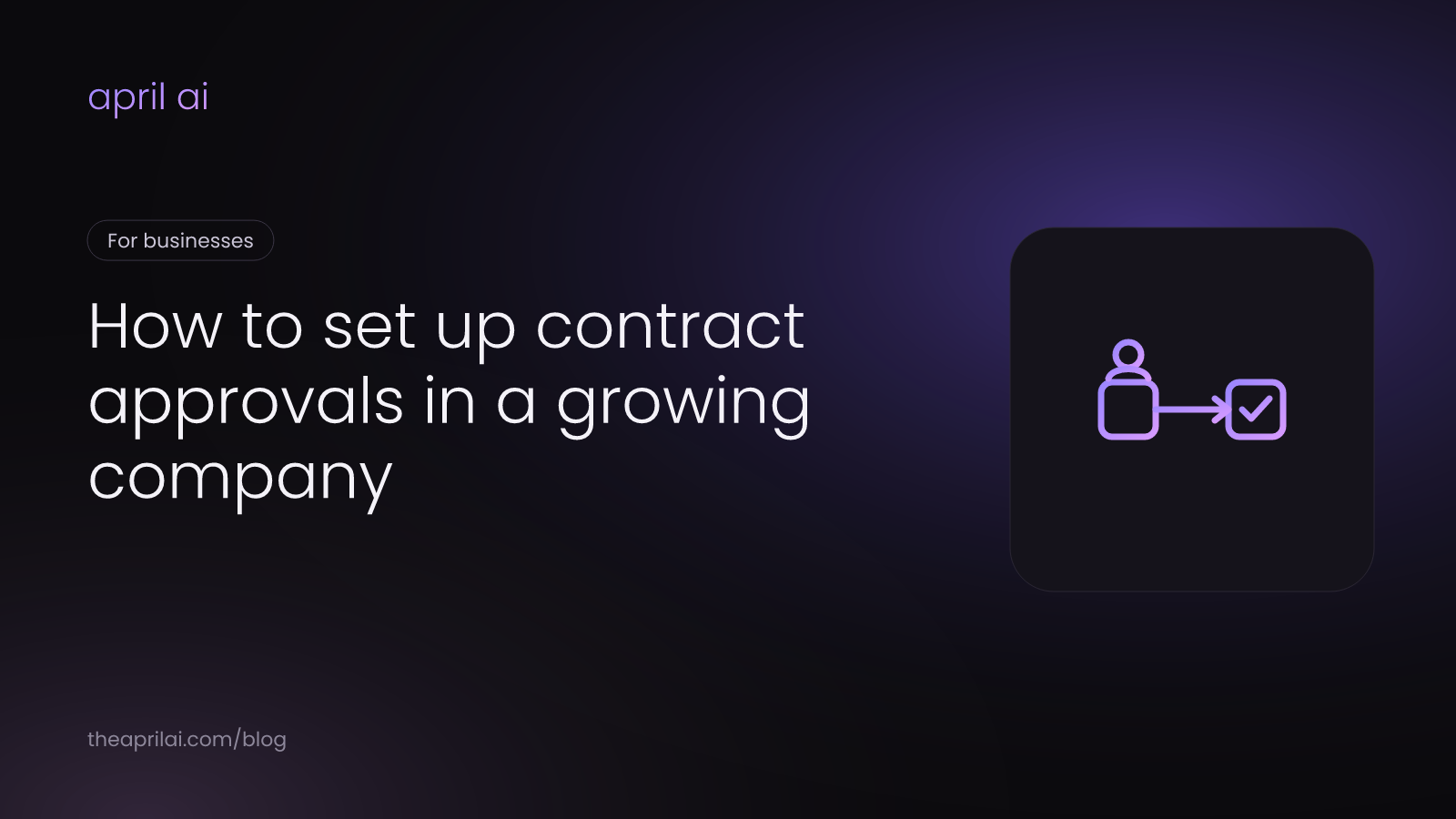 A contract moving through approval steps