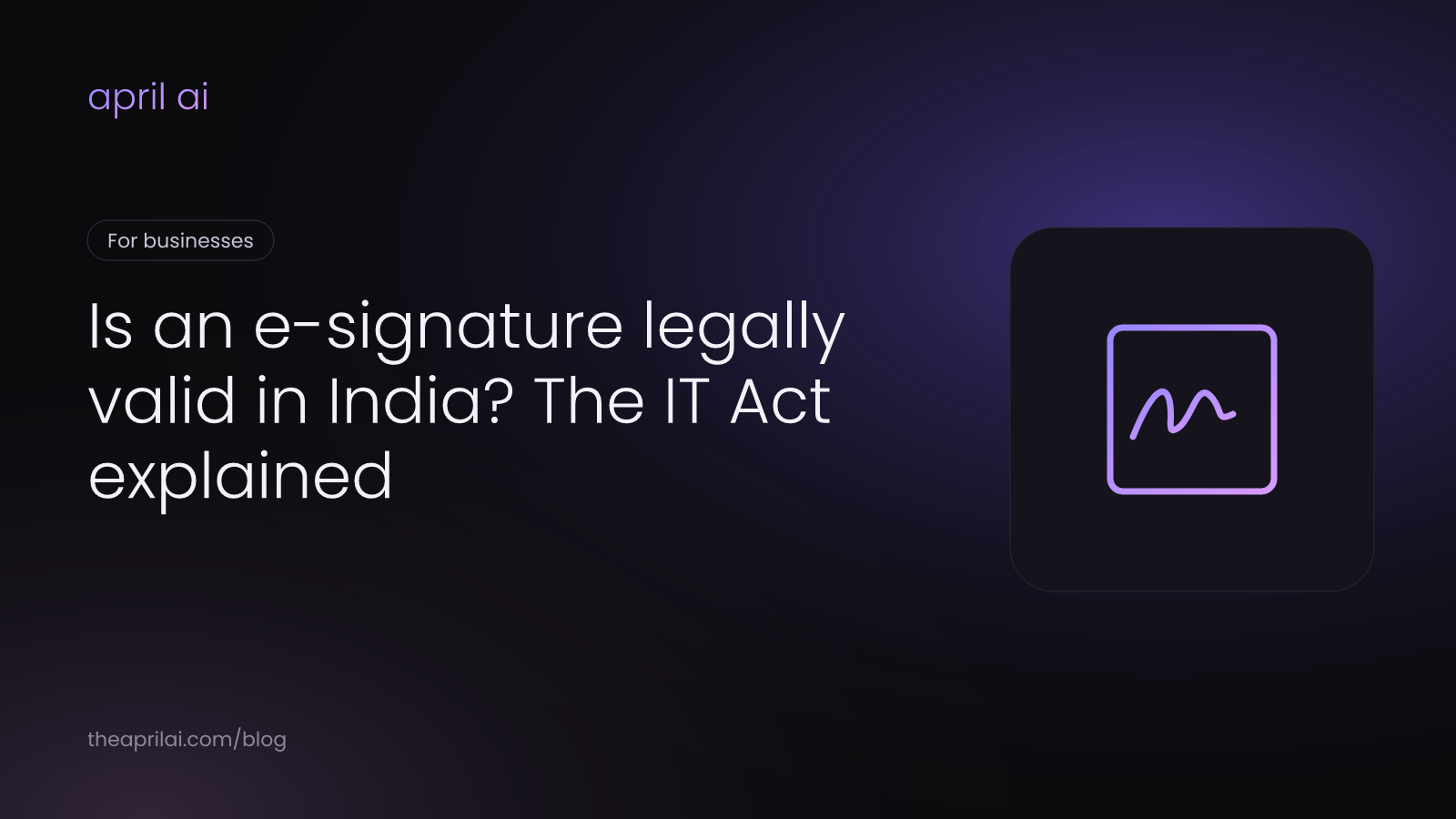 Signing a contract online in India